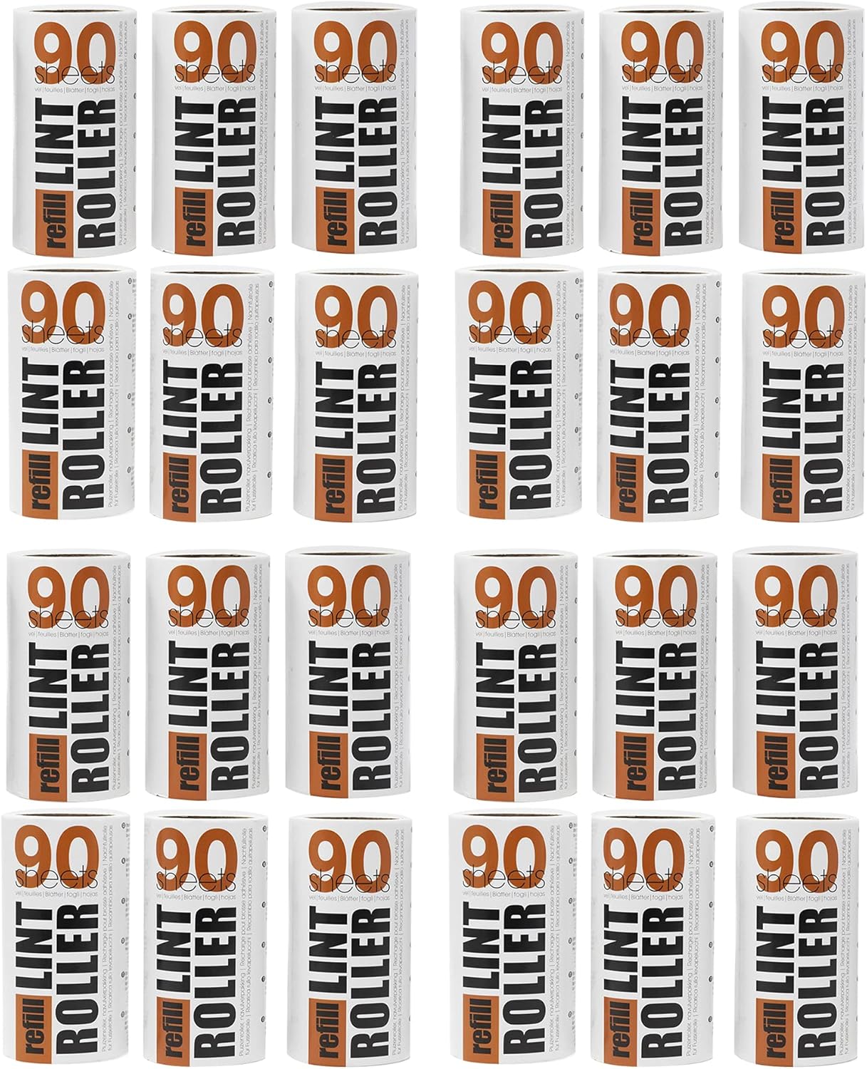 Redberry Value Lint Rollers - 2 Lint Rollers + 4 Replacements - 540 SHEETS IN TOTAL - 90 Sheets per Roll - Perfect for Pet Hair, Fluff, Dust - Can be Applied at any Fabric - Comfort Style