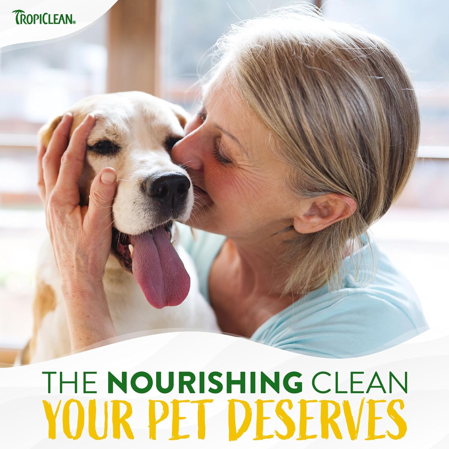 TropiClean Dog Shampoo Grooming Supplies - Hypoallergenic Puppy & Kitten Shampoo Gentle Cleansing for Sensitive Skin - Derived from Natural Ingredients - Used by Groomers - Gentle Coconut, 355ml