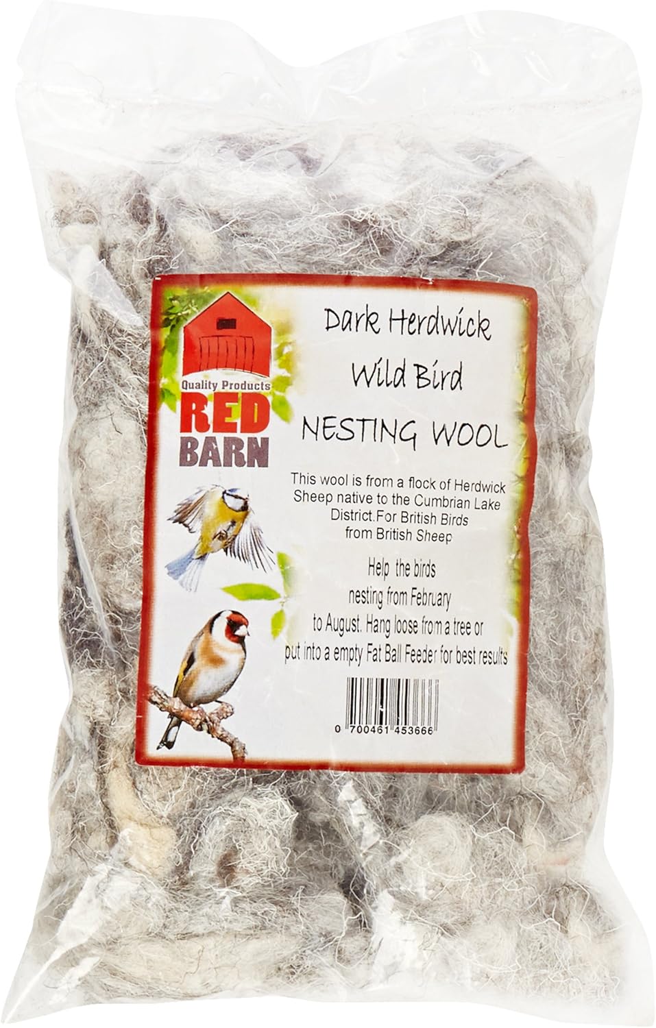 Red Barn Wild Bird Nesting Wool - Brown - Comfort Style
