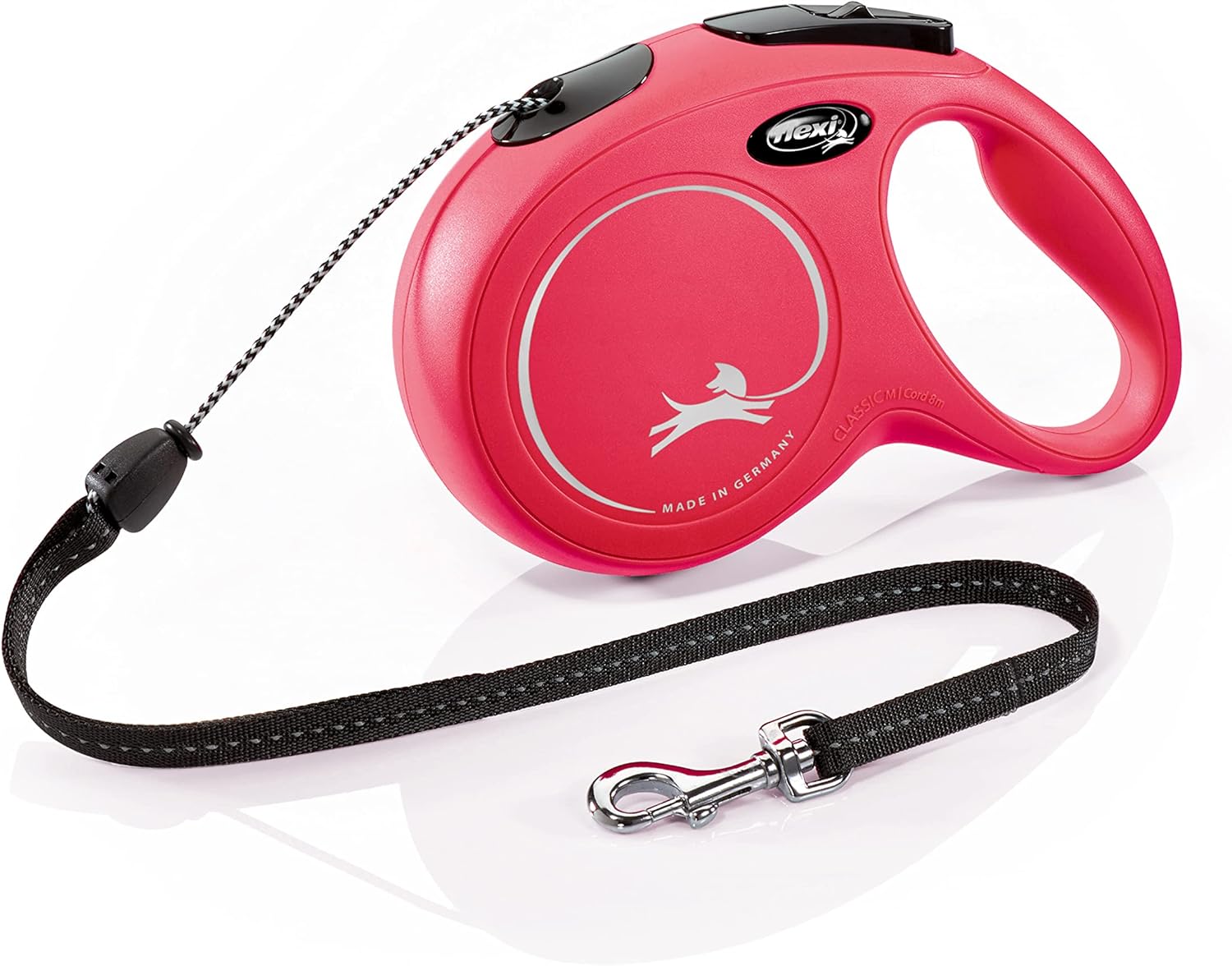 Flexi New Classic Tape Blue Large 8m Retractable Dog Leash/Lead for dogs up to 50kg/110lbs - Comfort Style