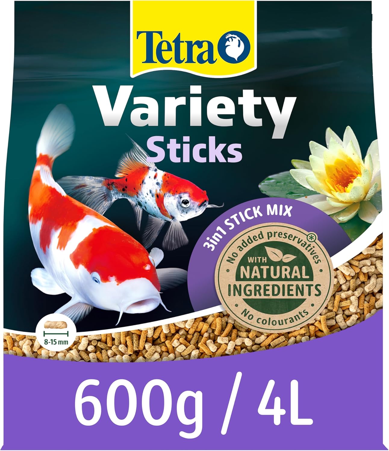 Tetra Pond Fish Food Variety Sticks 1.65kg - biologically balanced for pond fish (Package may vary) - Comfort Style