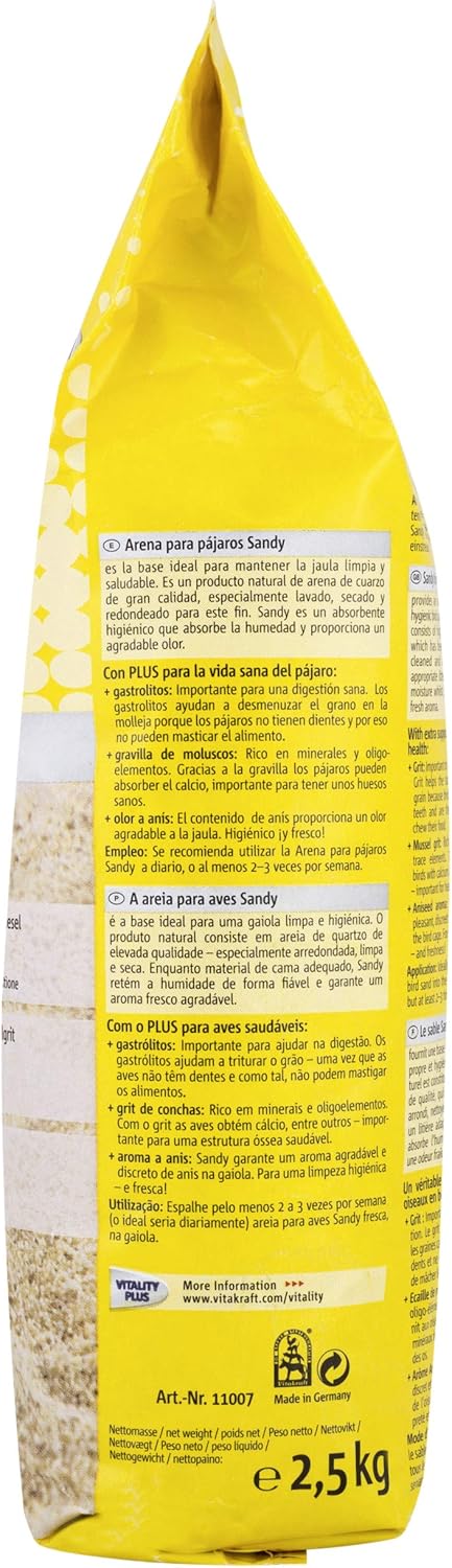 Vitakraft Sandy Bird Sand, 1 x 2.5 kg - Comfort Style