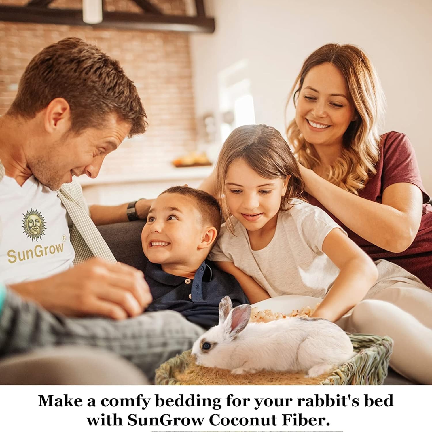 SunGrow Coconut Fiber, Comfortable Bedding for Small Birds and Animals, Nest Material, Great for Nest Building and Hideouts - Comfort Style