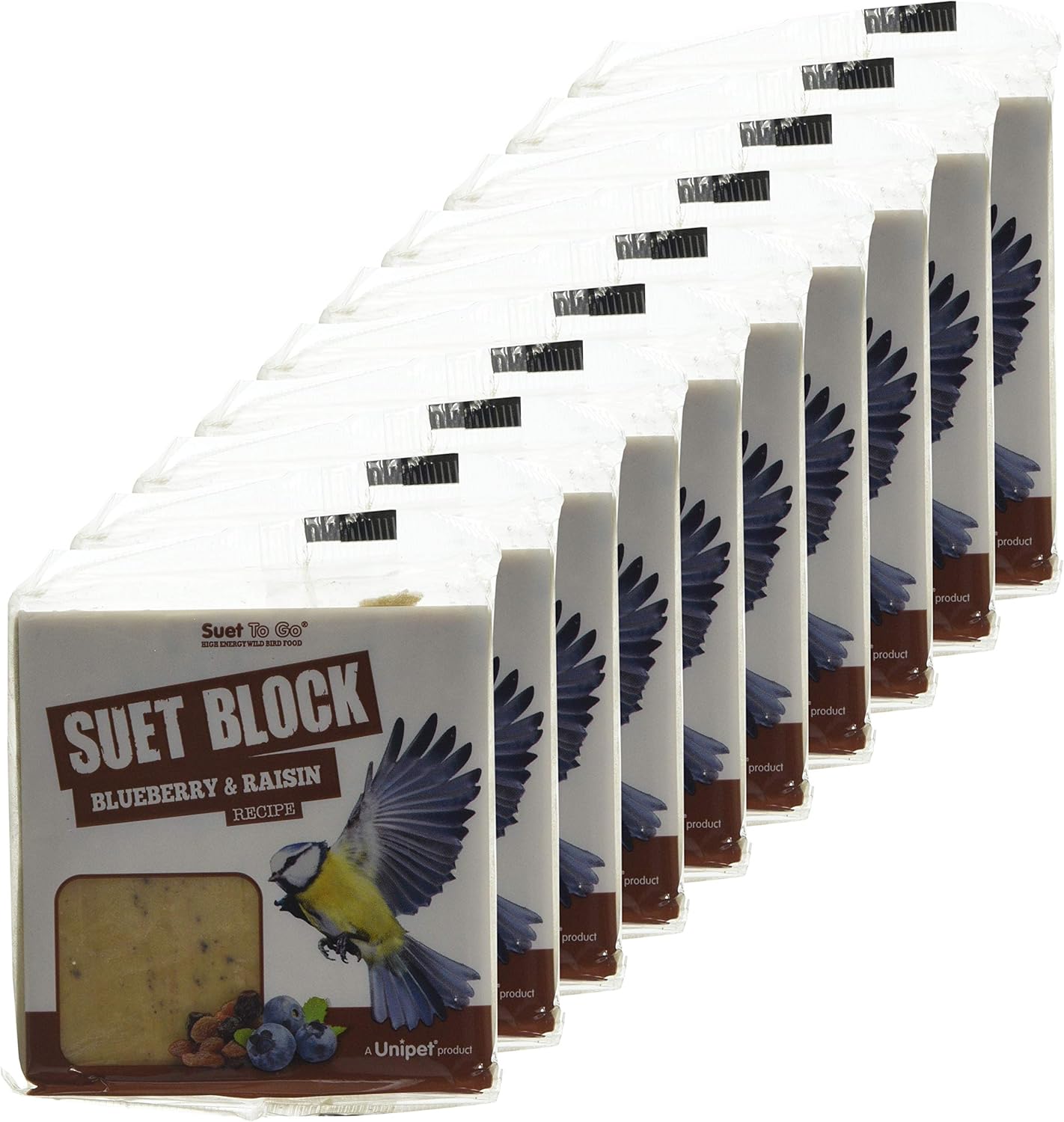 Suet To Go Mealworm Suet Block Wild Bird Treat, 300 g ( Pack of 10) - Comfort Style