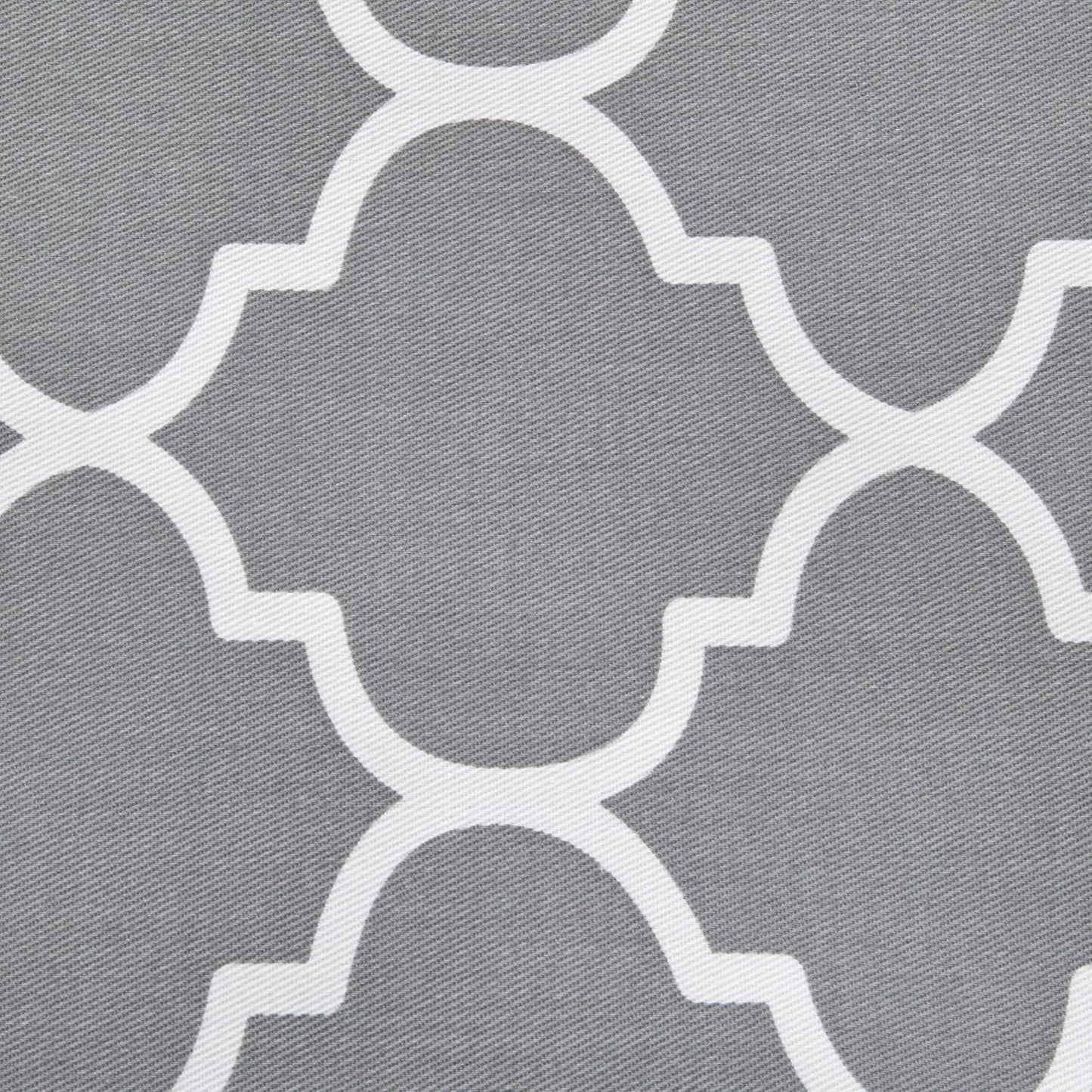 New World Large Dog Crate Cover Featuring Teflon Fabric Protector, Poly-Cotton Privacy Kennel Cover Fits Most 106 cm Crates, Gray Designer Print, Machine Washable, Reduces Barking, BCVR-42GYT