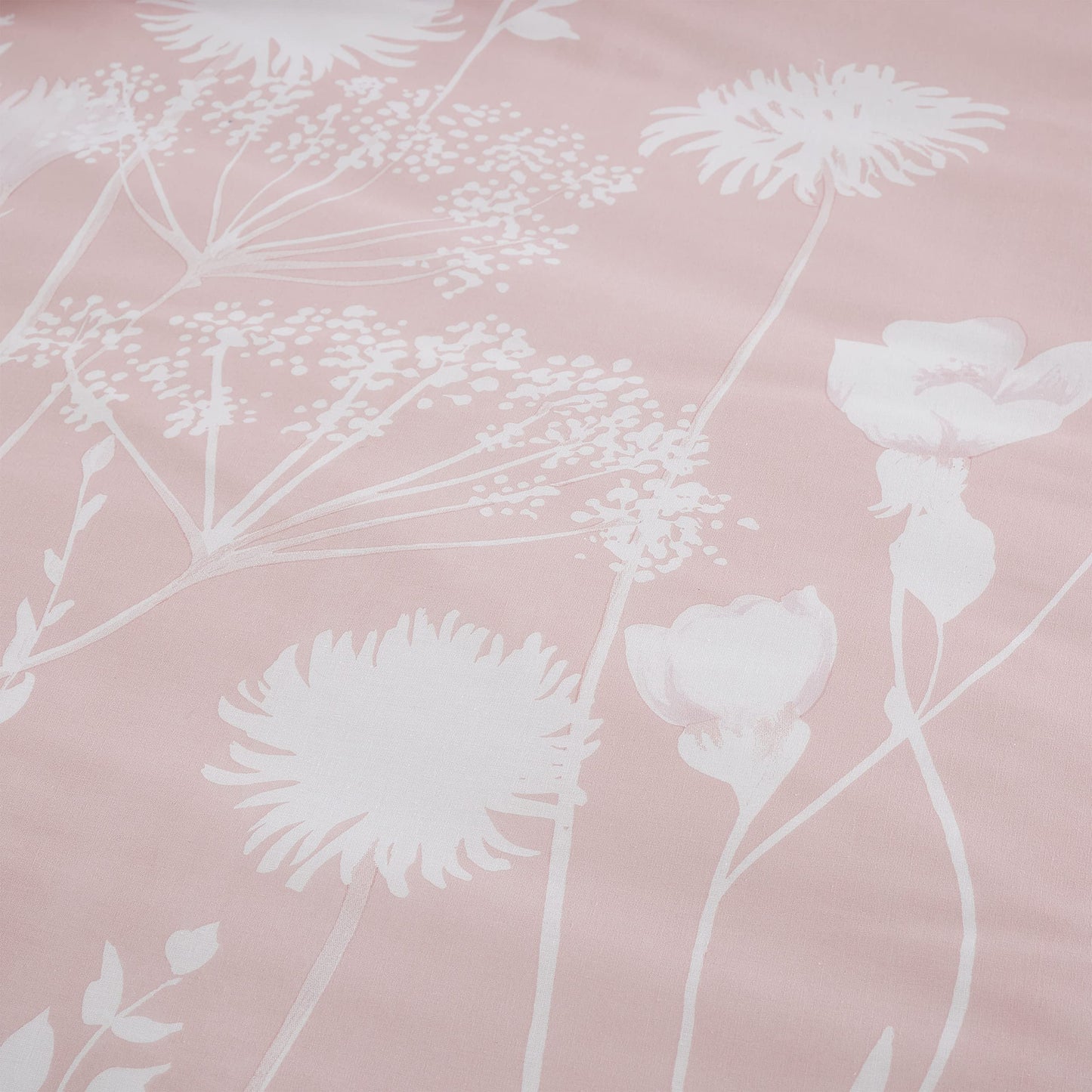 Catherine Lansfield Meadowsweet Floral Reversible Duvet Cover Set with Pillowcase - Comfort Style