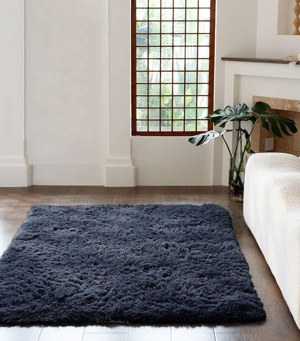 Plush Shaggy Cuddle Rug - Non-Slip High Pile Fluffy Area Rug - Soft Touch Rugs for Living Room Bedroom Hallway Runner Carpet - Comfort Style