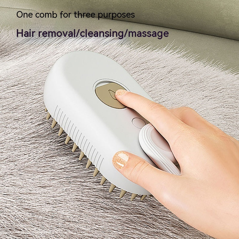 Cat Steam Brush Steamy Dog Brush 3 In 1 Electric Spray Cat Hair Brushes For Massage Pet Grooming Comb Hair Removal Combs Pet Products - Comfort Style