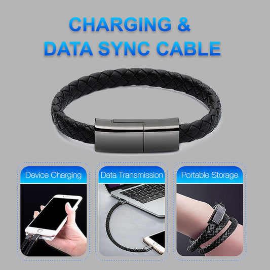 New Bracelet Charger USB Charging Cable Data Charging Cord For IPhone14 13 Max USB C Cable For Phone Micro Cable - Comfort Style