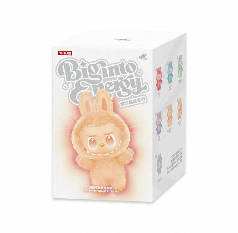 Original Labubu The Monsters V3 Big Into Energy Series Dolls Plush Toys Keychains