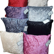 Decorative Crushed Velvet Glossy Cushion Pure Polyester Filled Soft Cushions