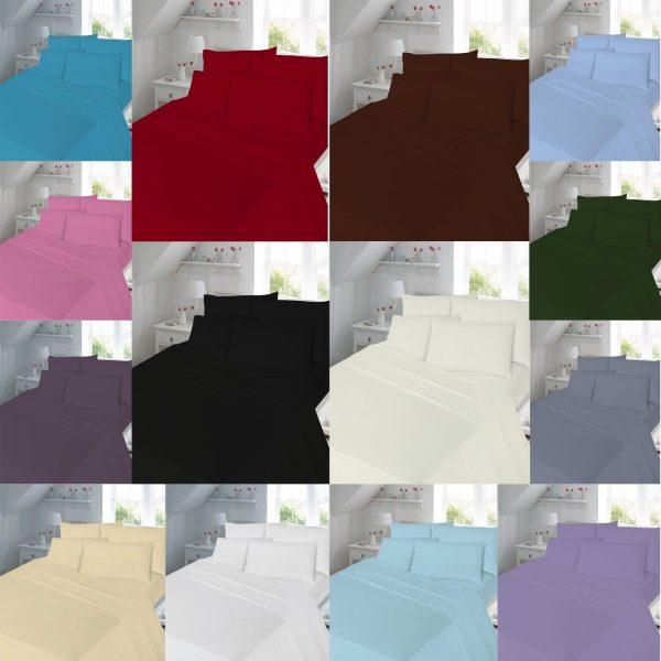 T180 FLAT Bed Sheets – PERCALE 180 THREAD COUNTS