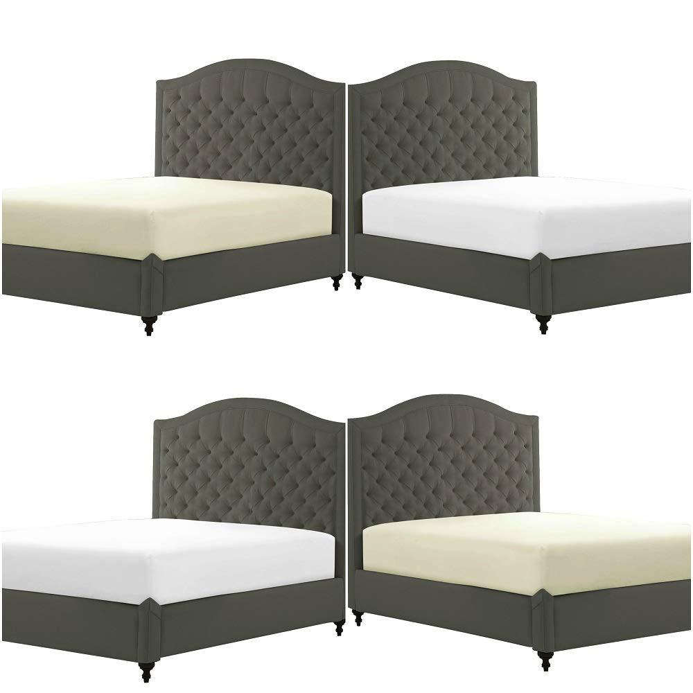 Luxury T-600 Thread Count Extra Deep Fitted Sheets - Durable 100% Pure Egyptian Cotton - Comfort Style