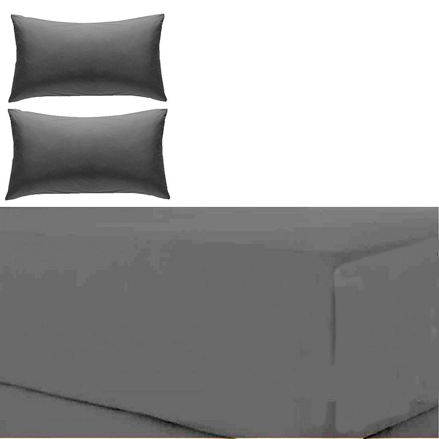 New Non-Iron EXTRA DEEP Fitted Bed Sheets 12" PEERCALE Poly-Cotton Fitted Bedding Sets - Comfort Style