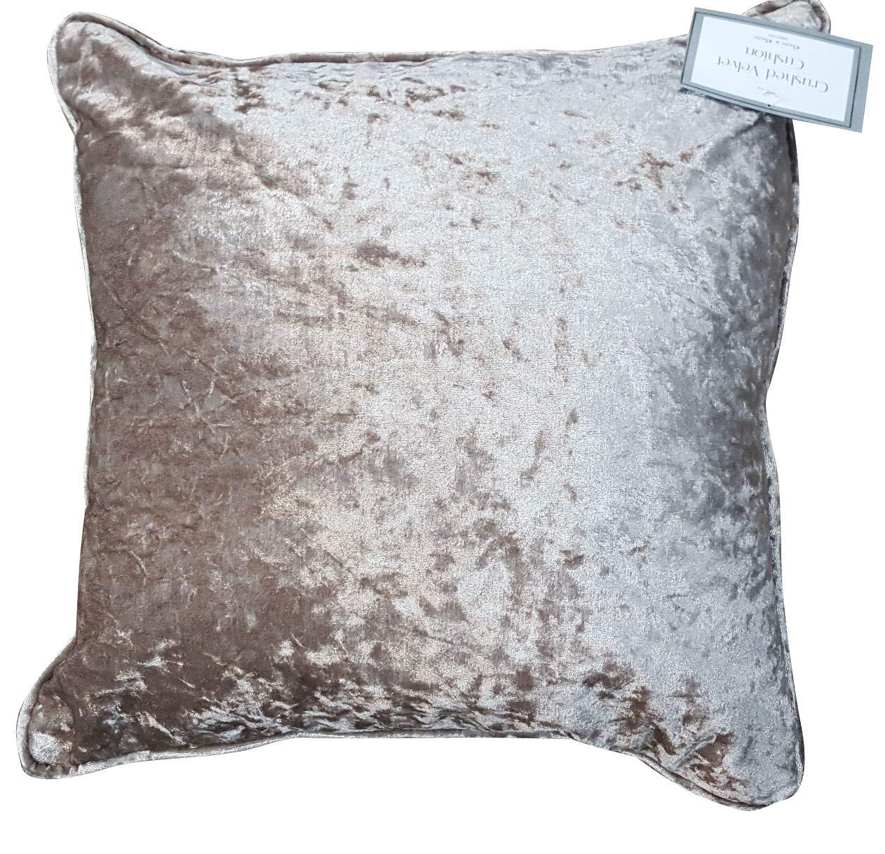 Decorative Crushed Velvet Glossy Cushion Pure Polyester Filled Soft Cushions - Comfort Style