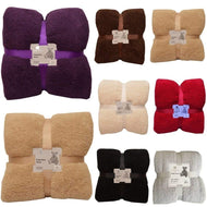Super Soft Cuddly Thick TEDDY BEAR THROWS SOFA BED BLANKET THROW (DOUBLE & KING Sizes)
