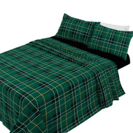 Comfort-Style Luxury Thermal Tartan Check Flannelette Sheets Set