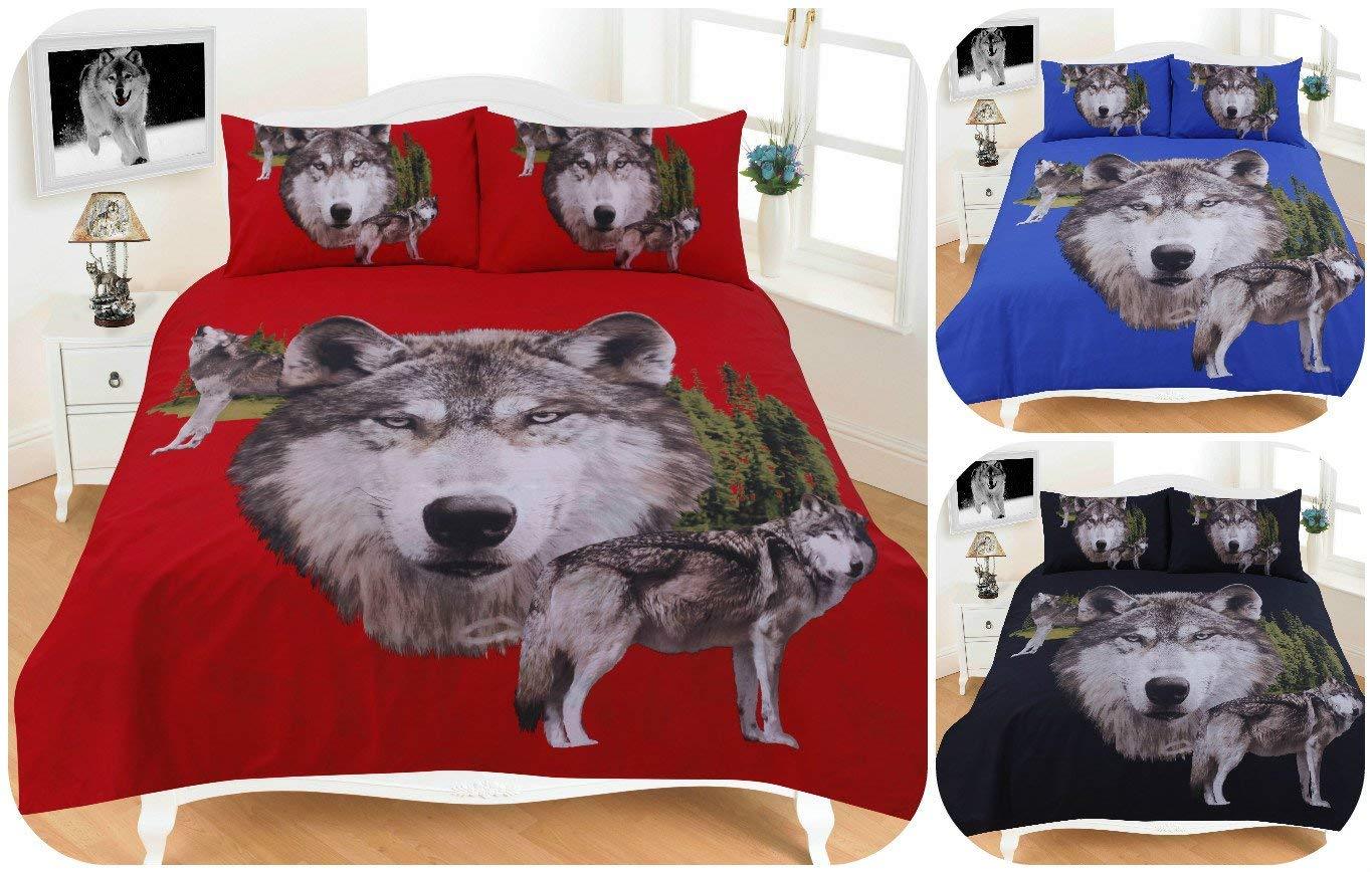 3D Duvet Cover Set “WOLVES” PolyCotton Fabric - Comfort Style