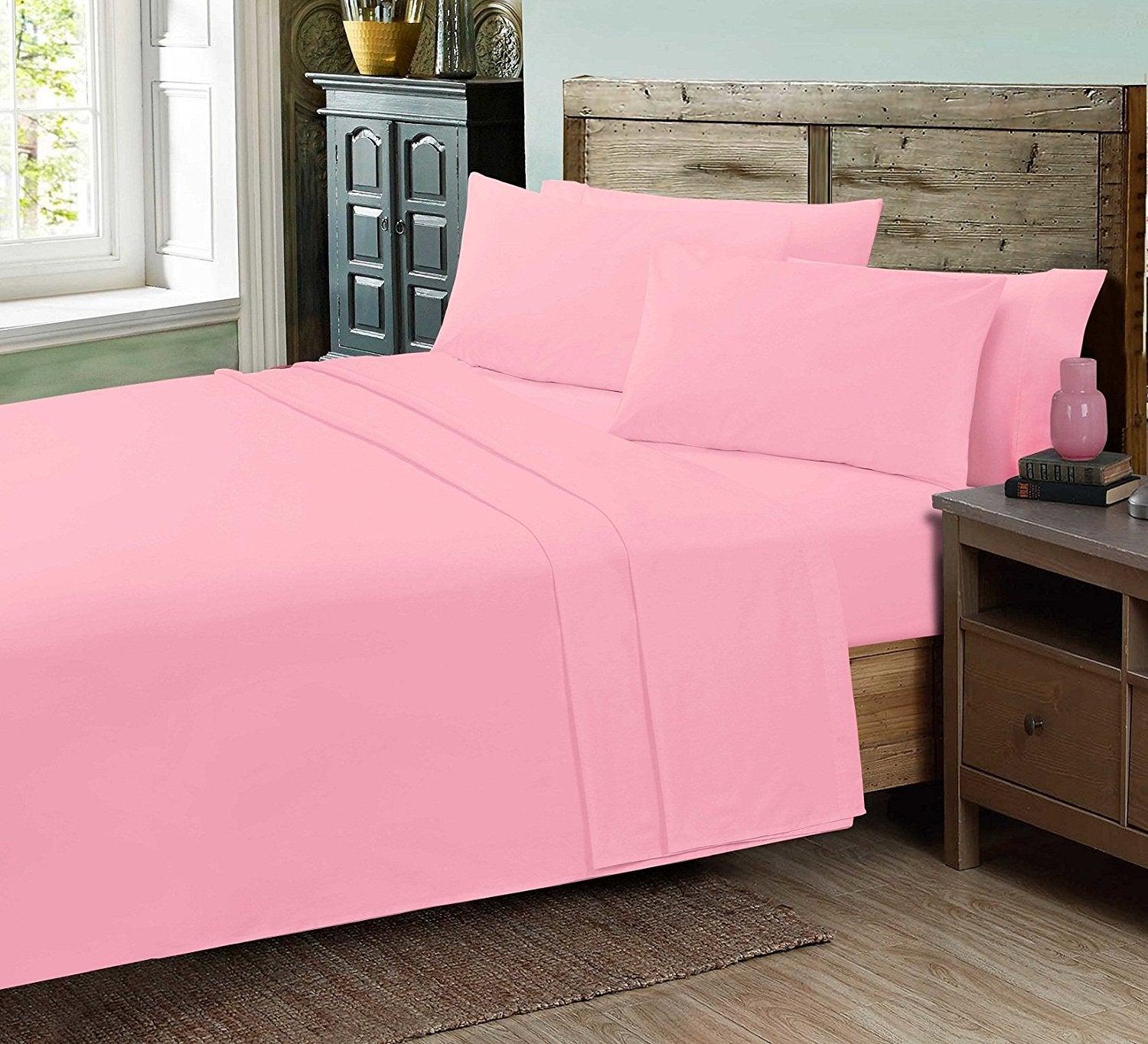 Decent Plain Dyed FITTED BED SHEET Poly-Cotton PERCALE BEDDING SHEETS - Comfort Style