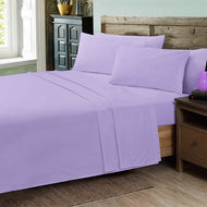 Luxurious Super Poly-Cotton FLAT BED SHEETS ~ Plain Dyed PERCALE Flat BEDDING SET