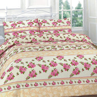 Flowery “ROSES” Red Duvet Cover Set – PolyCotton Fabric - Luxury ComfortStyle