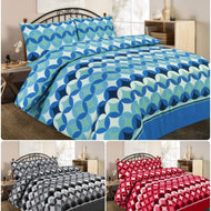 Decent “GRANT Spring Circles Reversible DUVET COVER + Matching Pillowcases ~ Printed PolyCotton Quilt Bedding Sets ~ UK SIZE (TEAL, SINGLE) - Luxury ComfortStyle