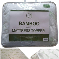 New High Quality Extra-Deep 12” (30cm) BAMBOO MATTRESS TOPPER (Mattress Protector) ~ Fitted Sheet Style Hygienic & Hypoallergenic Protector ~ UK SIZES (SUPER KING)