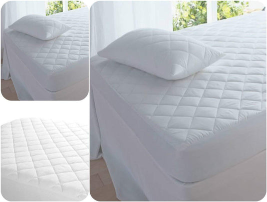 Luxurious 200 THREAD COUNT Thick MATTRESS PROTECTOR 12” (30cm) Depth | T200 Microfiber Fitted Cover for Mattress | Anti Allergic MATTRESS Topper | UK SIZES (Double) - Comfort Style