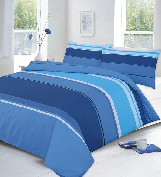SUPER FINE QUALITY CARTER QUILT / DUVET COVER SET WITH LUXURY PILLOW CASES POLY COTTON UK SIZES NEW 2016 - Comfort Style