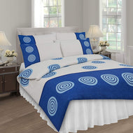 ZODIAC Blue DUVET SET - Luxury Duvet Cover + 2 Matching Pillow Cases FREE, POLYCOTON All Standard UK sizes