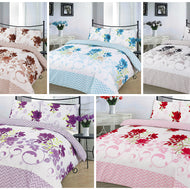 New Luxury BETHANY DUVET QUILT Cover Sets ~ POLYCOTTON 3pc Printed Bedding set 5 COLORS