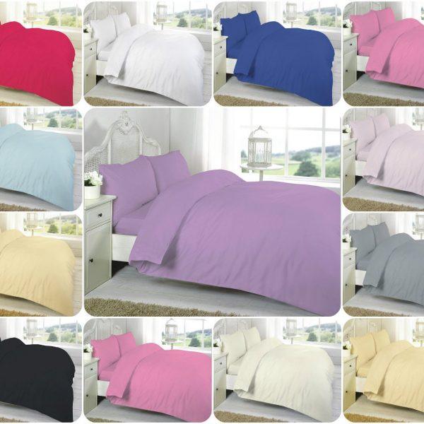 T200 100% Cotton DUVET COVER SET – 200 THREAD COUNTS - Comfort Style