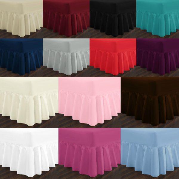 EASY CARE Valance Bed Sheets PolyCotton Fabric - Comfort Style