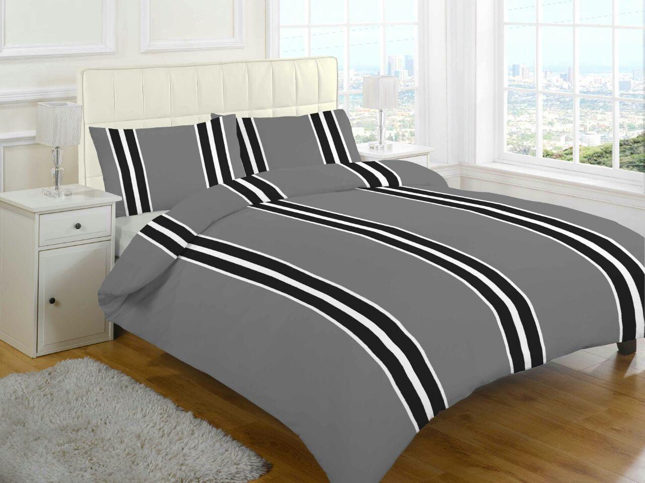 FLANNELETTE 3pc Printed SHEETS SET (Fitted + Flat + Pillowcases) 100% Brushed Cotton - Luxury ComfortStyle
