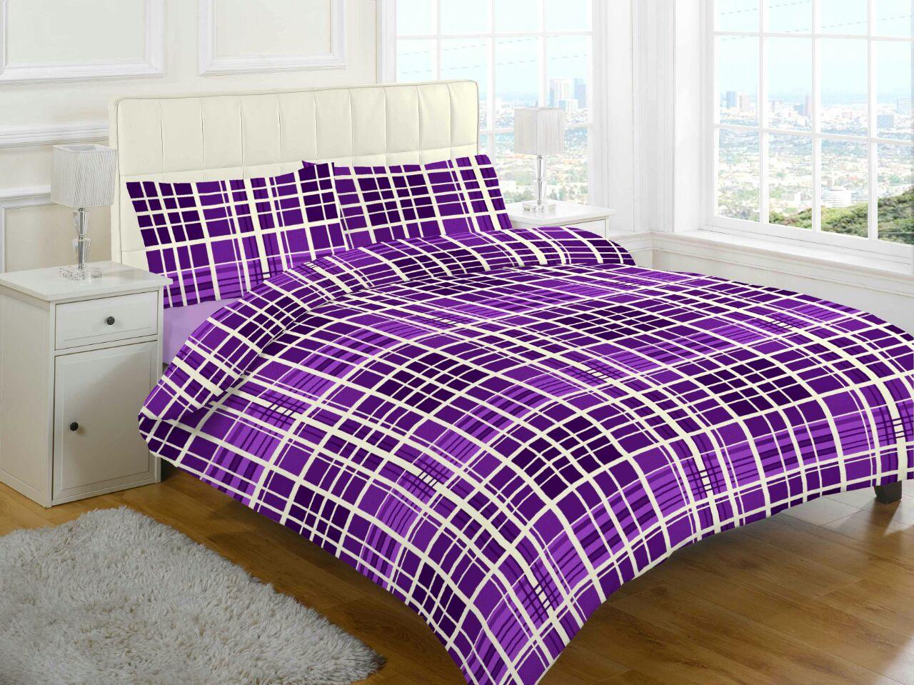 FLANNELETTE 3pc Printed SHEETS SET (Fitted + Flat + Pillowcases) 100% Brushed Cotton - Luxury ComfortStyle