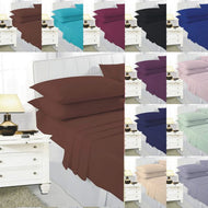 EASY CARE Fitted Bed Sheets PolyCotton Fabric - Luxury ComfortStyle