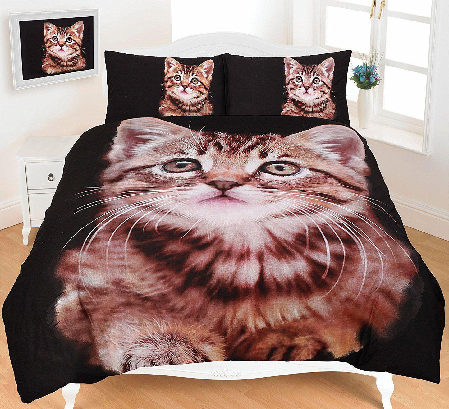 3D Duvet Cover Sets (Dolphin, Penguin, Pug & Kitten) PolyCotton - Comfort Style
