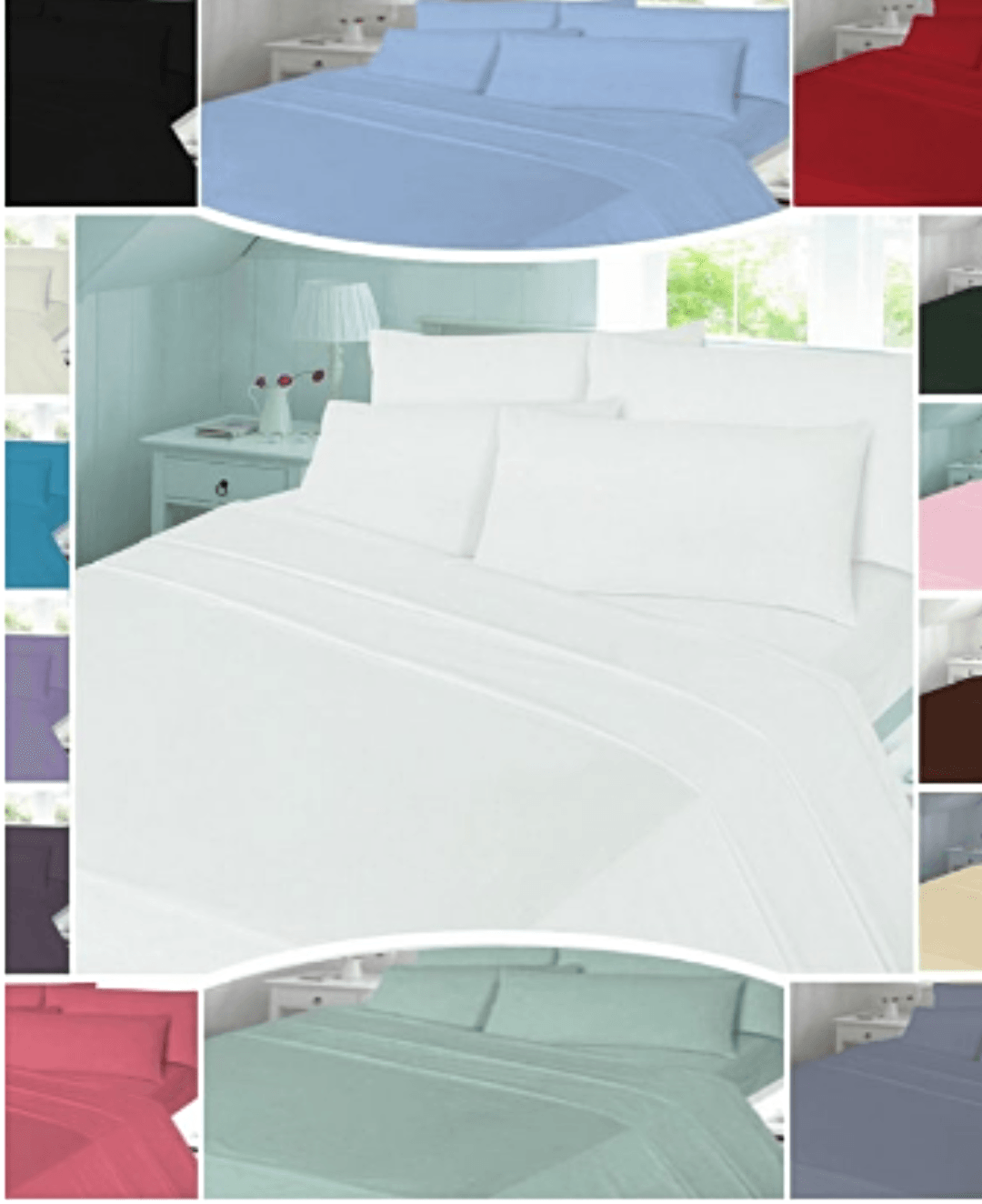 T180 PLAIN Duvet Cover Sets – PERCALE 180 THREAD COUNTS - Comfort Style